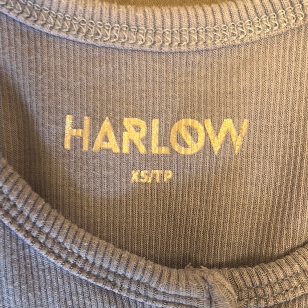 Harlow Blue Ribbed Tank Top - Picture 2 of 5